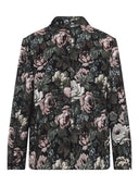 Dries Van Noten Single Breasted Jacquard Coat