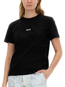 Camiseta con micrologotipo Msgm