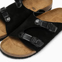 Birkenstock Slide Zürich Tech Black In Suede