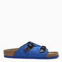 Birkenstock Slide Zürich Tech Electric Blue In Suede