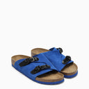 Birkenstock Slide Zürich Tech Electric Blue In Suede