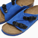 Birkenstock Slide Zürich Tech Electric Blue In Suede
