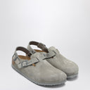 Birkenstock Stone Grey Suede Tokyo Slipper
