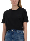 Vivienne Westwood T Shirt With Orb Embroidery