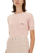 베르사체 캐시미어 블렌드 니트 탑