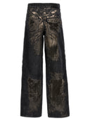 Pinko 'Cargo Denim Devorè' Jeans