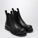 Martine Rose Black Leather Ankle Boot