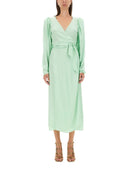Birger Christensen Midi 드레스를 돌리십시오