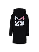 Off White Arrow Acrylic Hoodie Dress