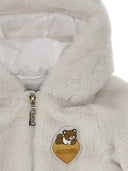 Veste à capuche à ours en peluche moschino