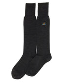 Vivienne Westwood High Socks With Orb Embroidery