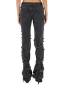 Alexander Mc Queen Jeans With Knotted Detail