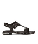 Dunkelbraune flache Sandale von Ash Piper