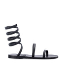 Scarpe basse dell'antica Grecia nere