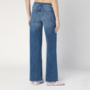 Moeder de mid -rise maven sluipen jeans in gewassen blauw