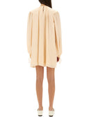 Chloé Silk Shirred Mini Dress