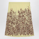 Trocknen Van Note gelben Rock in Seide mit Pailletten