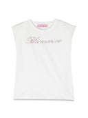 Miss Blumarine Basic Logo T Shirt