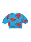 Weekend House Kids Turtle Hat Crewneck Sweatshirt