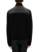 Gucci Nappa Leather And Knitted Bomber Jacket