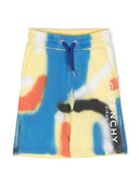 Logotipo lateral de los pantalones cortos multicolor de Givenchy