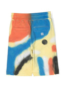 Logotipo lateral de los pantalones cortos multicolor de Givenchy
