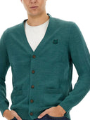 Maison Kitsuné "Cardigan régulier de la tête de Fox Bold Fox"