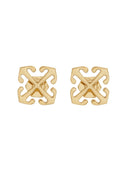 Off White Mini Pendientes de "flecha"