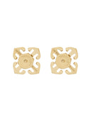 Off White Mini Pendientes de "flecha"