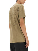 T-shirt blanc hors blanc avec broderie de flèches