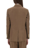 Brunello Cucinelli Twill Veste avec collier
