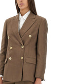 Brunello Cucinelli Twill Veste avec collier