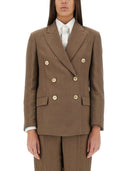 Brunello Cucinelli Twill Veste avec collier