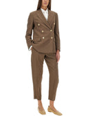 Brunello Cucinelli Twill Veste avec collier