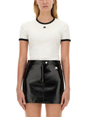 ロゴ付きのCourreges Tシャツ