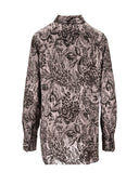 Golden Goose Golden W' Shirt Pajamas Viscose Twill Toile De Jouy All Over Printed