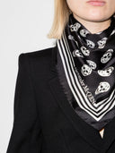 Alexander Mc Queen Biker Skull Silk Scarf