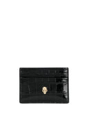 Alexander Mc Queen Skull Leather Credit Card Case