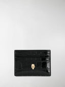 Alexander Mc Queen Skull Leather Credit Card Case