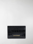Alexander Mc Queen Skull Leather Credit Card Case