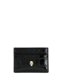 Alexander Mc Queen Skull Leather Credit Card Case