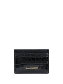 Alexander Mc Queen Skull Leather Credit Card Case
