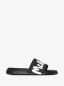 Alexander Mc Queen Graffiti Rubber Slides