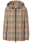 Burberry Check Motiv Hooded Jacket