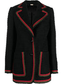 Gucci Web Motif Tweed Blazer Jacket