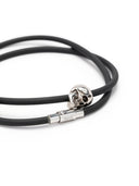 Bracciale in gomma Alexander Mc Queen Double Wrap