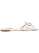 Sandali piatti in cristallo Dolce & Gabbana