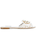 Sandali piatti in cristallo Dolce & Gabbana