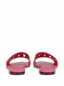 Dolce & Gabbana Dg Leather Flat Sandals