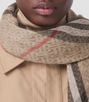 Burberry Giant Check Wool Scarf